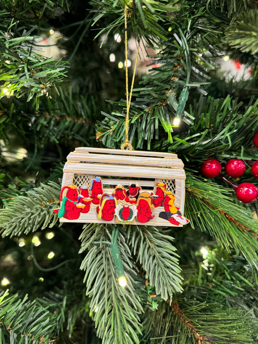 THE LOBSTER NATIVITY ORNAMENT Lobster Nativity Scene