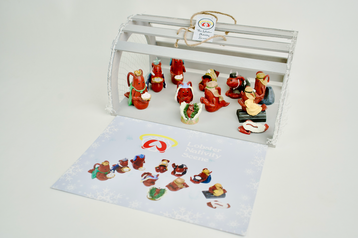 Lobster Nativity Scene The perfect gift for the holidays from Boston