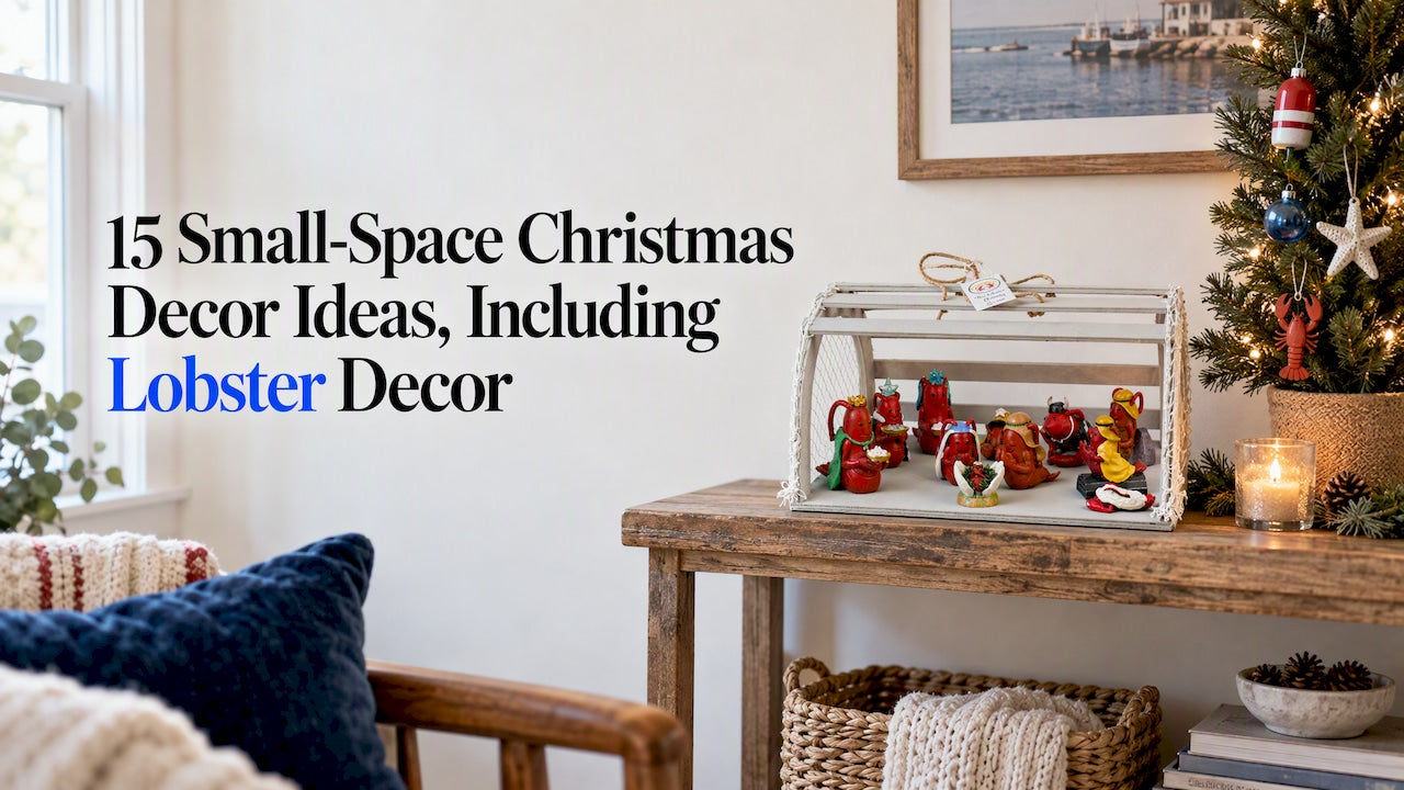 Small Space Christmas Decor: 15 Renter Friendly Ideas, Plus Lobster Decor