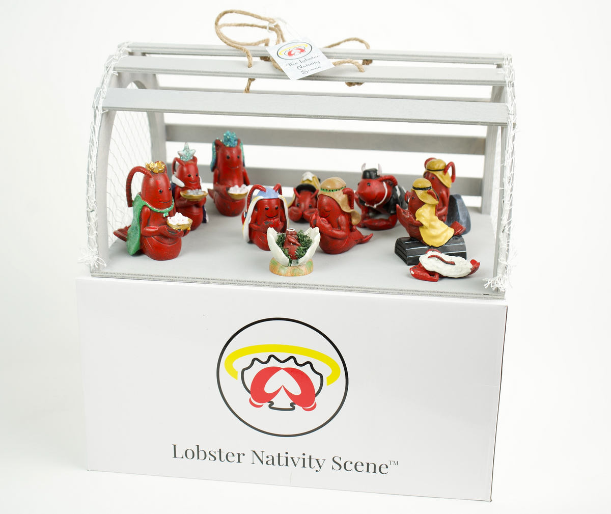 Lobster Nativity Scene 2023 (ships December 16, 2023) WILL ARRIVE BEFORE CHRISTMAS